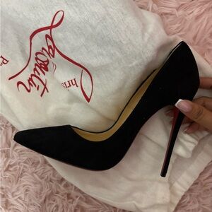 Black Suede So Kate Christian Louboutin Heels